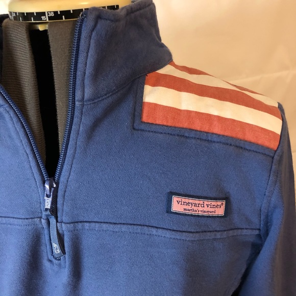 Vineyard Vines American Flag Shepshirt Quarter Zip - Picture 4 of 8